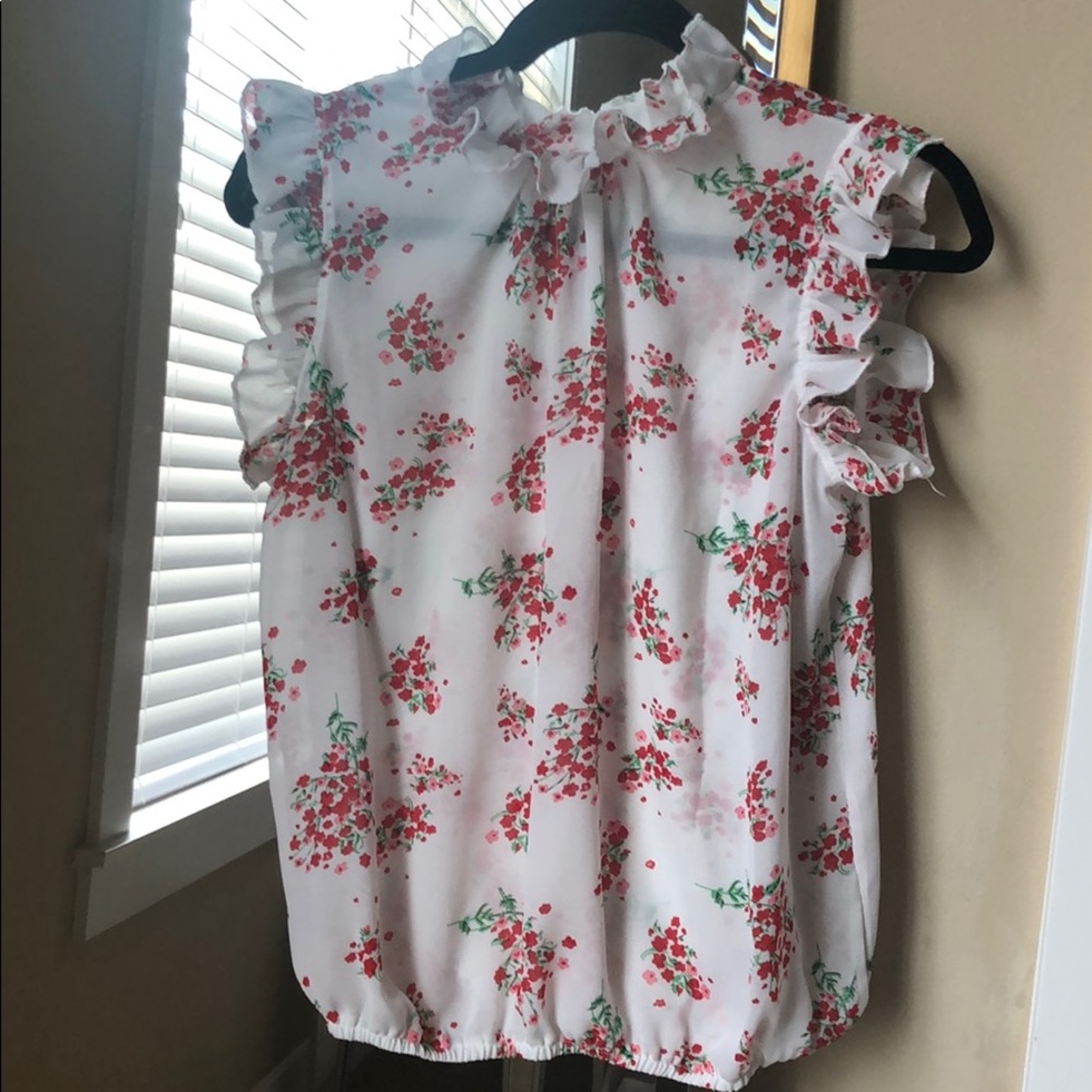 Ruffle floral top